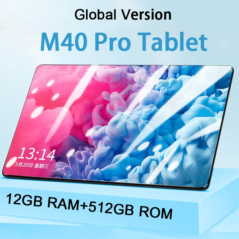 

Планшет M40 Pro, 12 + 512 ГБ, Android, 10,1 дюйма, 8800 мАч
