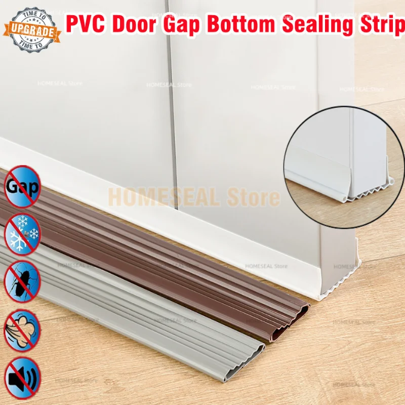 

Waterproof PVC Door Gap Bottom Sealing Strip Draught Excluder Stopper Under Door Blocker Guard Seal Dustproof Soundproof Strips