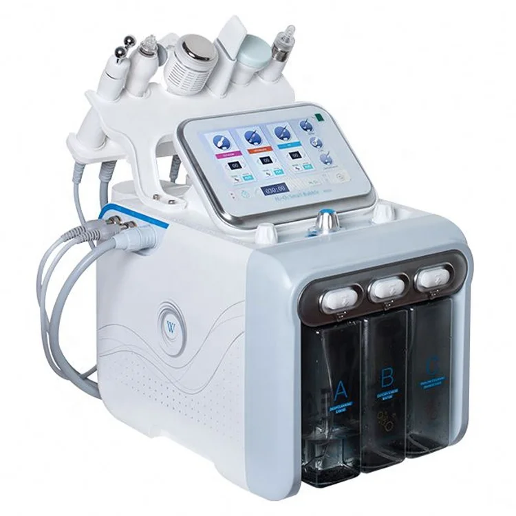 

6 In1 Multifunction Dermabrasion Diamond Ultrasonic Hydro H2 O2 Hydra Microdermabrasion Water Facial Peel Machine