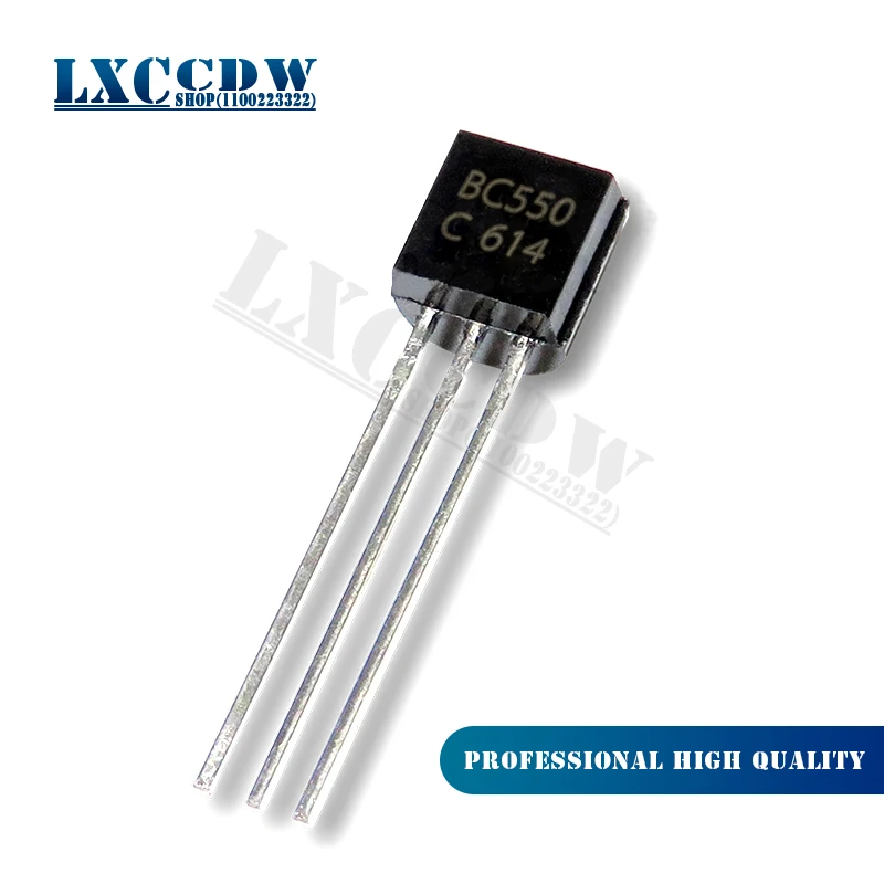

100PCS BC550C + BC560C each 50pcs BC550 BC560 TO92 Transistor DIP-3 45V 0.1A TO-92 New Original