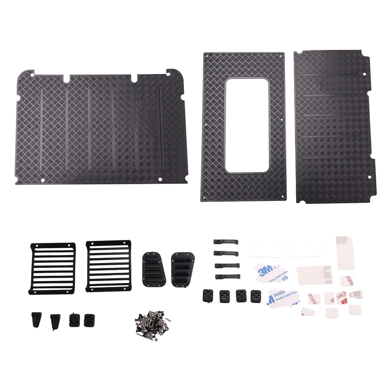 9 декоративных деталей для Trx4-Landrover металлический забор фар/дверная ручка/дверная