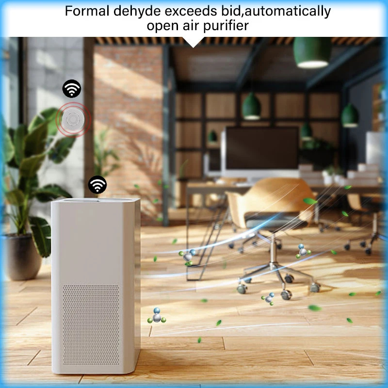 Aubess Tuya ZigBee CO2 Hcho VOC Датчик качества воздуха анализатор монитор формальдегида