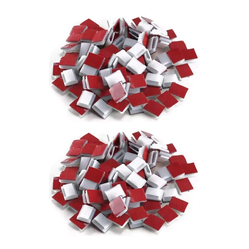 

Self-Adhesive LED Strip Light Mounting Brackets And Clips,LED Light Strip Clips,LED Strip Light Holder (200-PACK White)