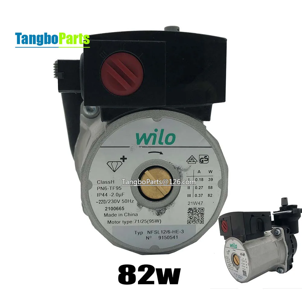 

Gas Boiler Parts Whole Set Wilo NFSL12/6-HE-3 82W Water Circulation Pump Motor For Vaillant BAXI SMALES Haydn Gas Heater Boiler
