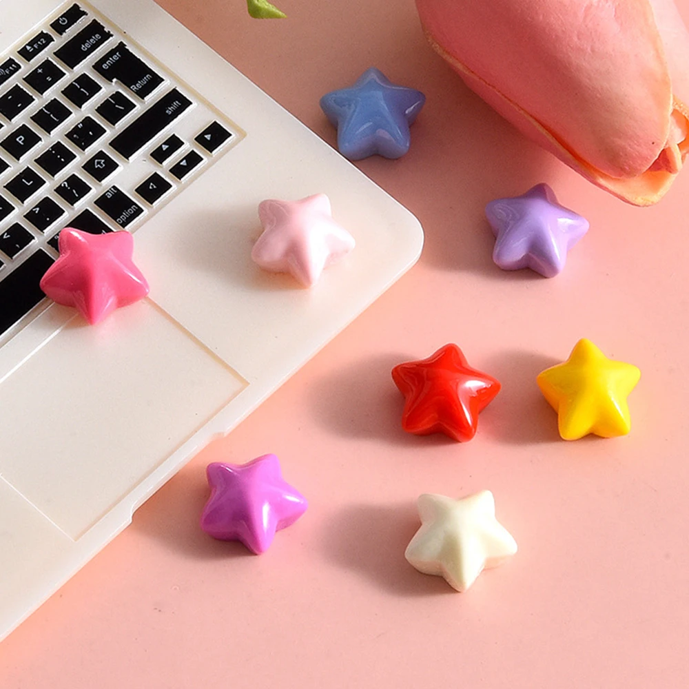 Блестящие шпильки 13x13 мм со звездами 20 шт.