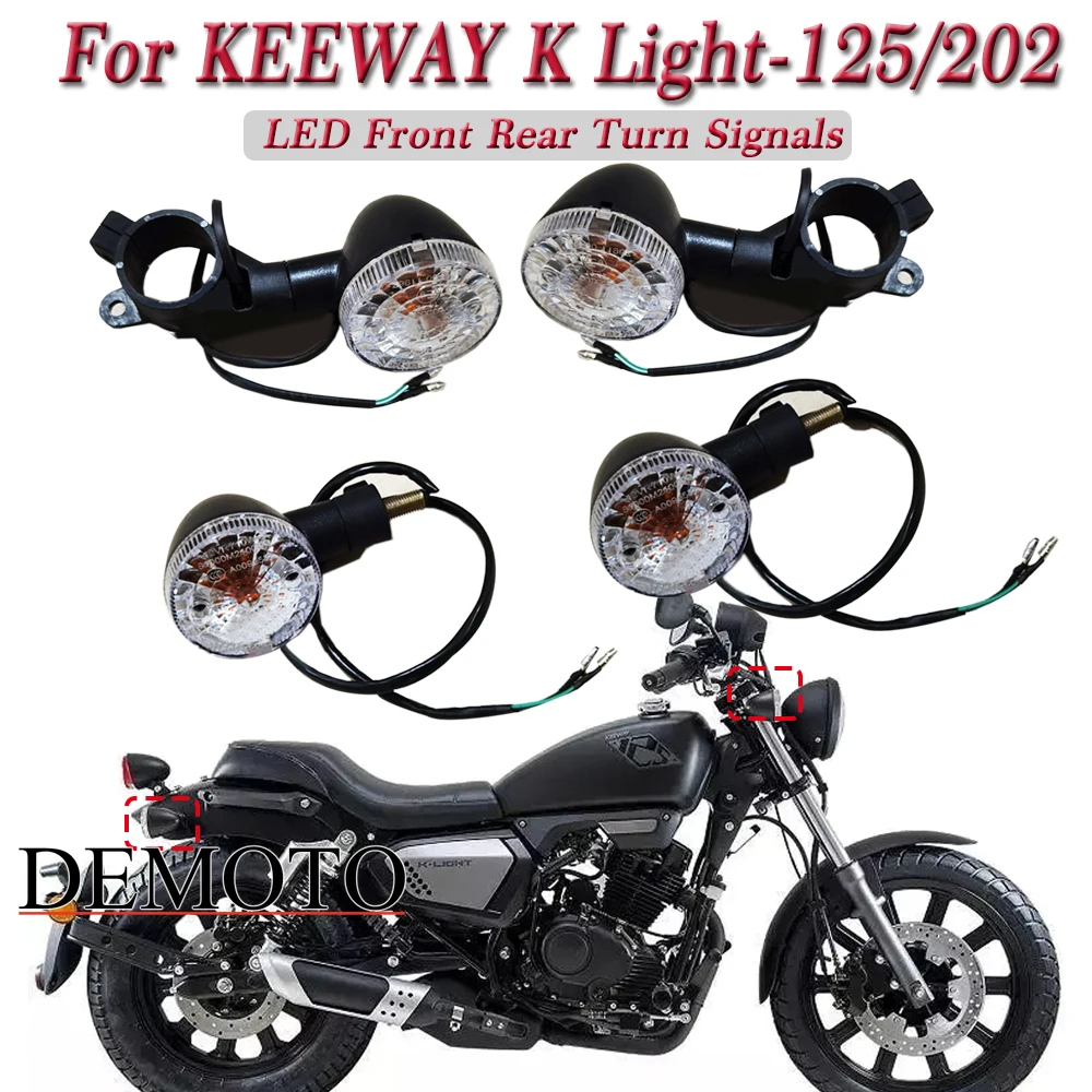 

For KEEWAY K Light 125 K Light 202 Motorcycle LED Front Rear Turn Signals Accessories