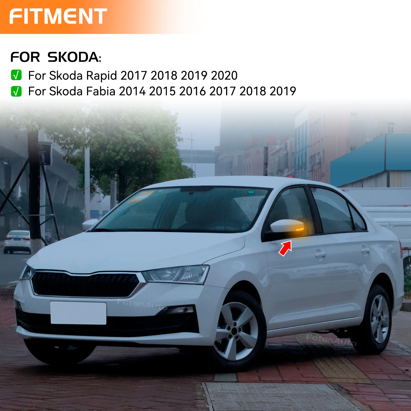 Светодиодный динамический индикатор мигалка зеркало заднего вида указатель