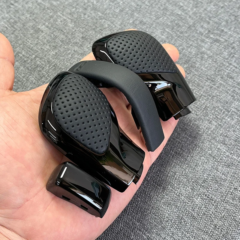 

1 шт. черная краска для выпечки с кожаной ручкой переключения передач, боковая крышка с логотипом DSG для VW Golf 6 7 R GTI Passat B7 B8 CC R20 Jetta MK6 G