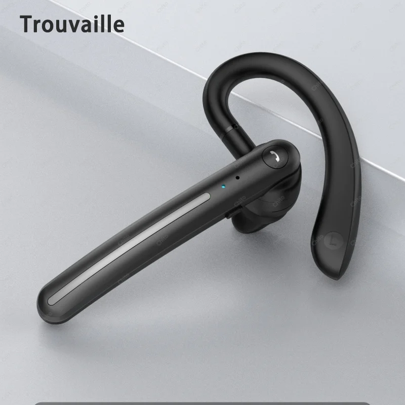 

Trouvaille Single Ear Wireless Earphone with Micphone Bluetooth 5.0 Earhook Headset Reduction Headphones Audifonos Inalambrico