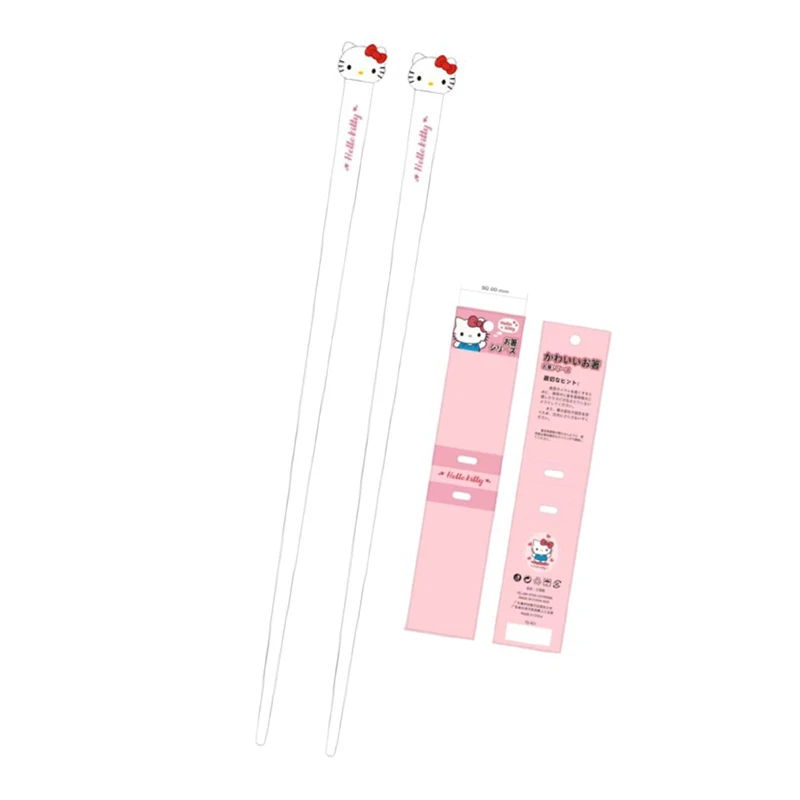 Милые портативные палочки для еды Hello Kitty Sanrio Kuromi Cinnamoroll с героями мультфильмов