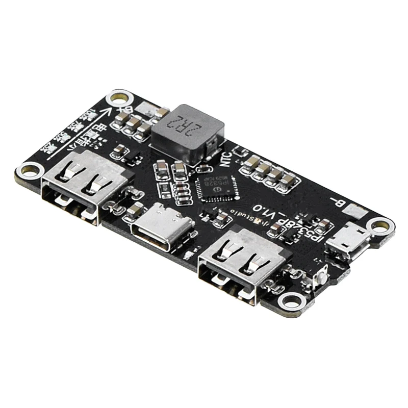 Блок питания IP5328P 18650, двунаправленная зарядная плата, Модуль блока питания 3,7 в для усиления 5 В, 9 В, 12 В.