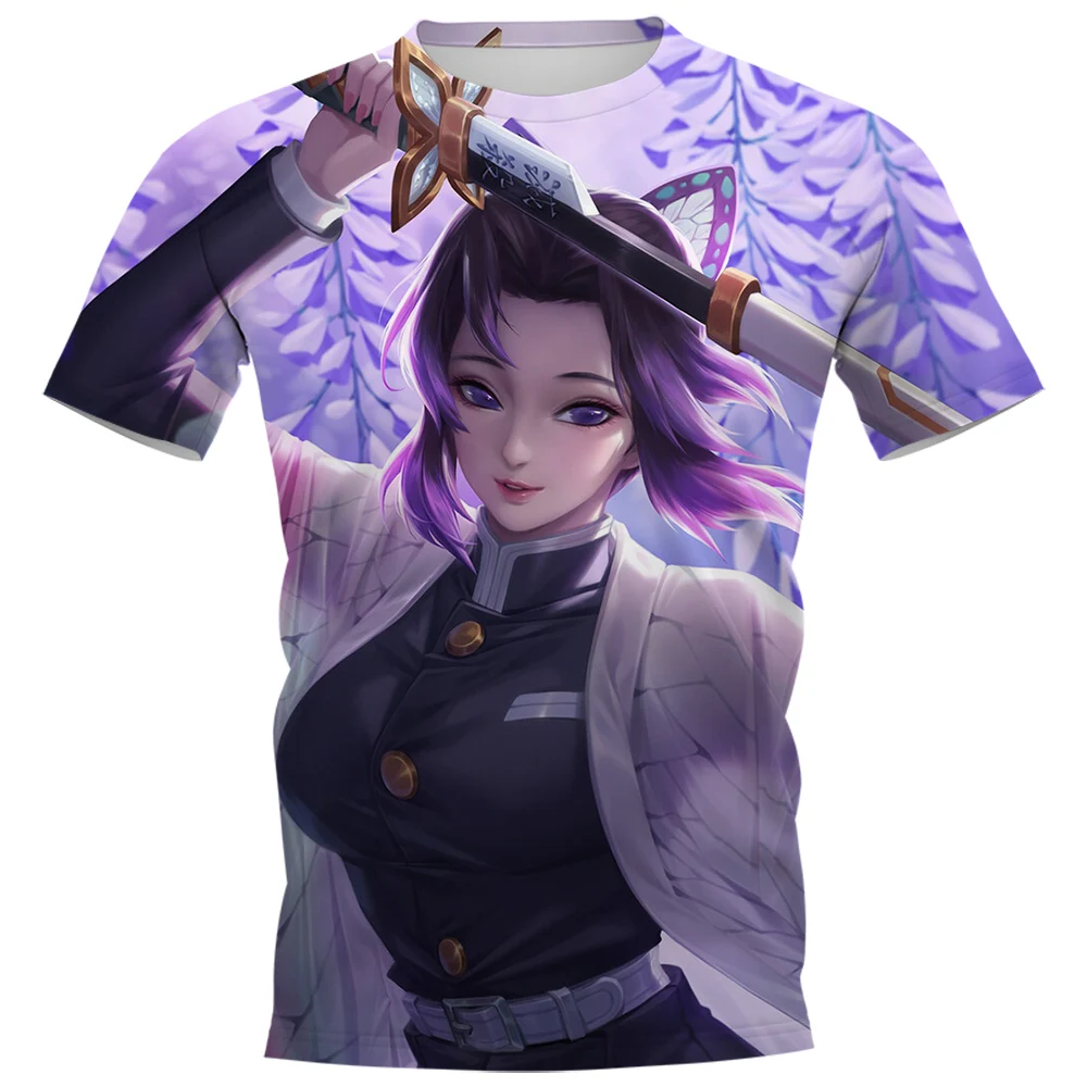 

CLOOCL Demon Slayer T-shirts 3D Graphic Japan Anime Polyester Tees Fashion Casual Streetwear Harajuku Tops Men Clothing