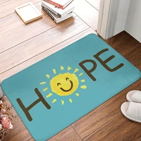 hope bath door mat rug carpet decor entrance living room home kitchen bedroom non slip equipment bathmat doormat cute gift 3d