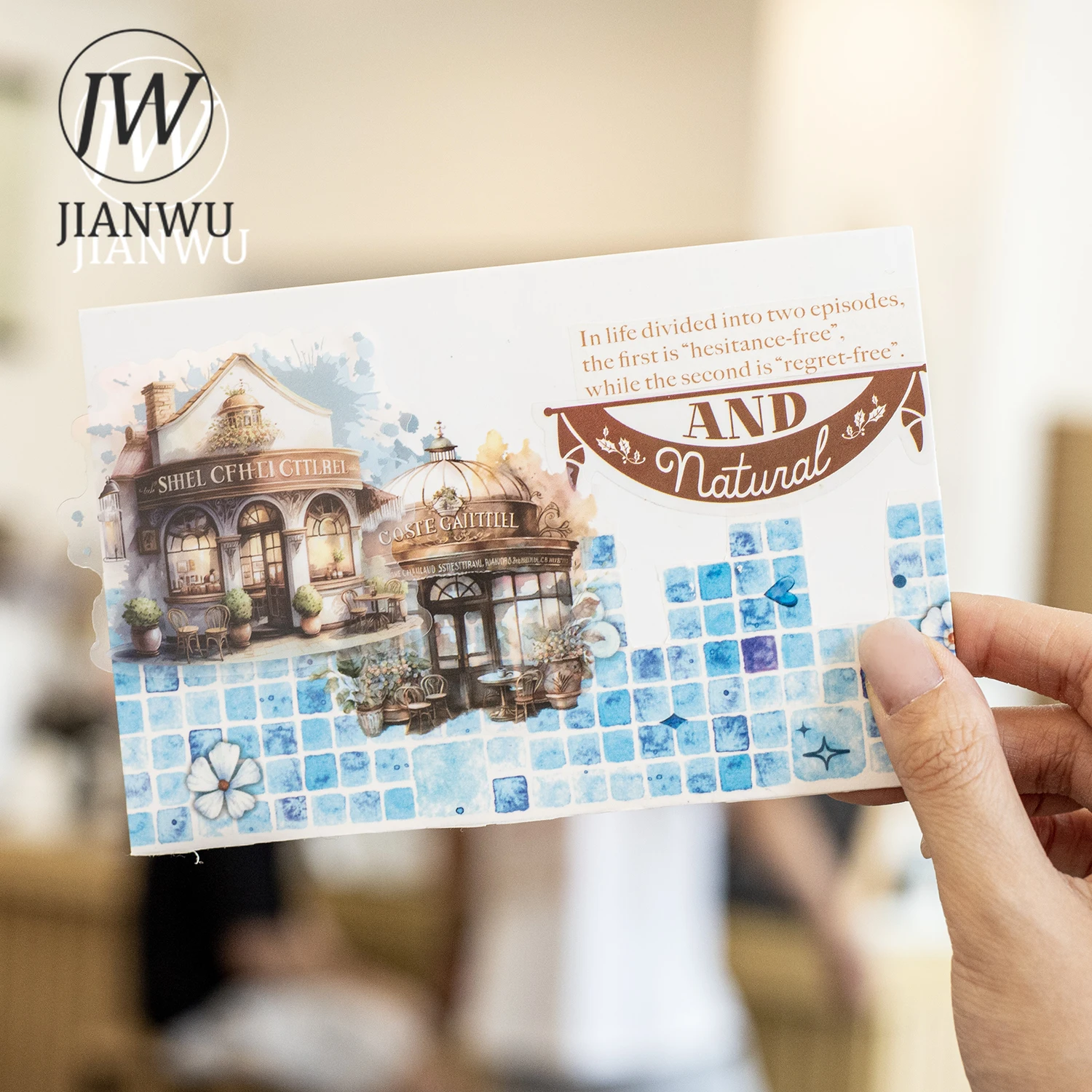 JIANWU 30 листов романтическая серия кафе винтажная кофейная Цветочная Ландшафтная
