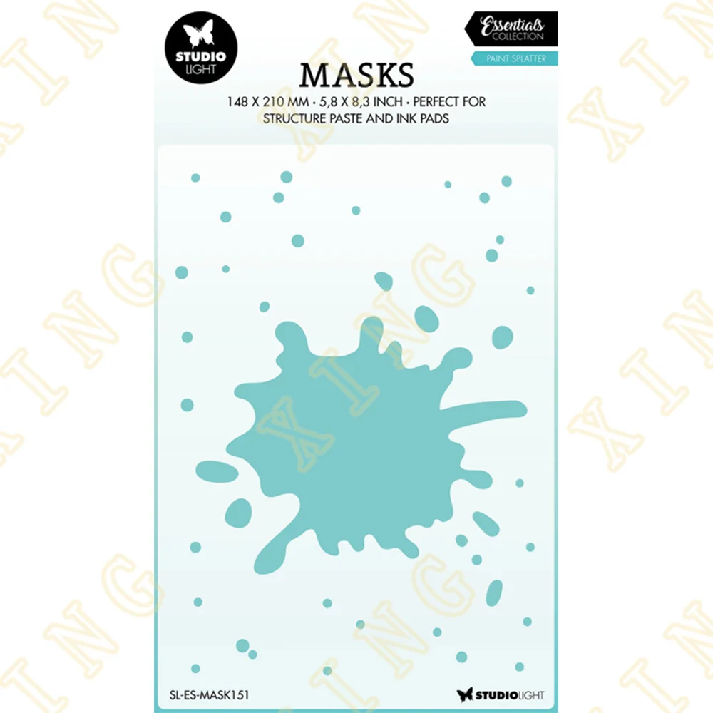 

New Paint Splatter Diy Embossing Paper Card Template Craft Layering Stencils for Walls Painting Scrapbooking Stamp Album Decor