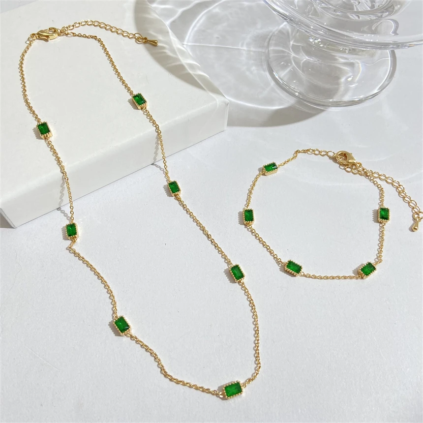 Инкрустация из нержавеющей стали 316L зеленая квадратная форма циркониевая