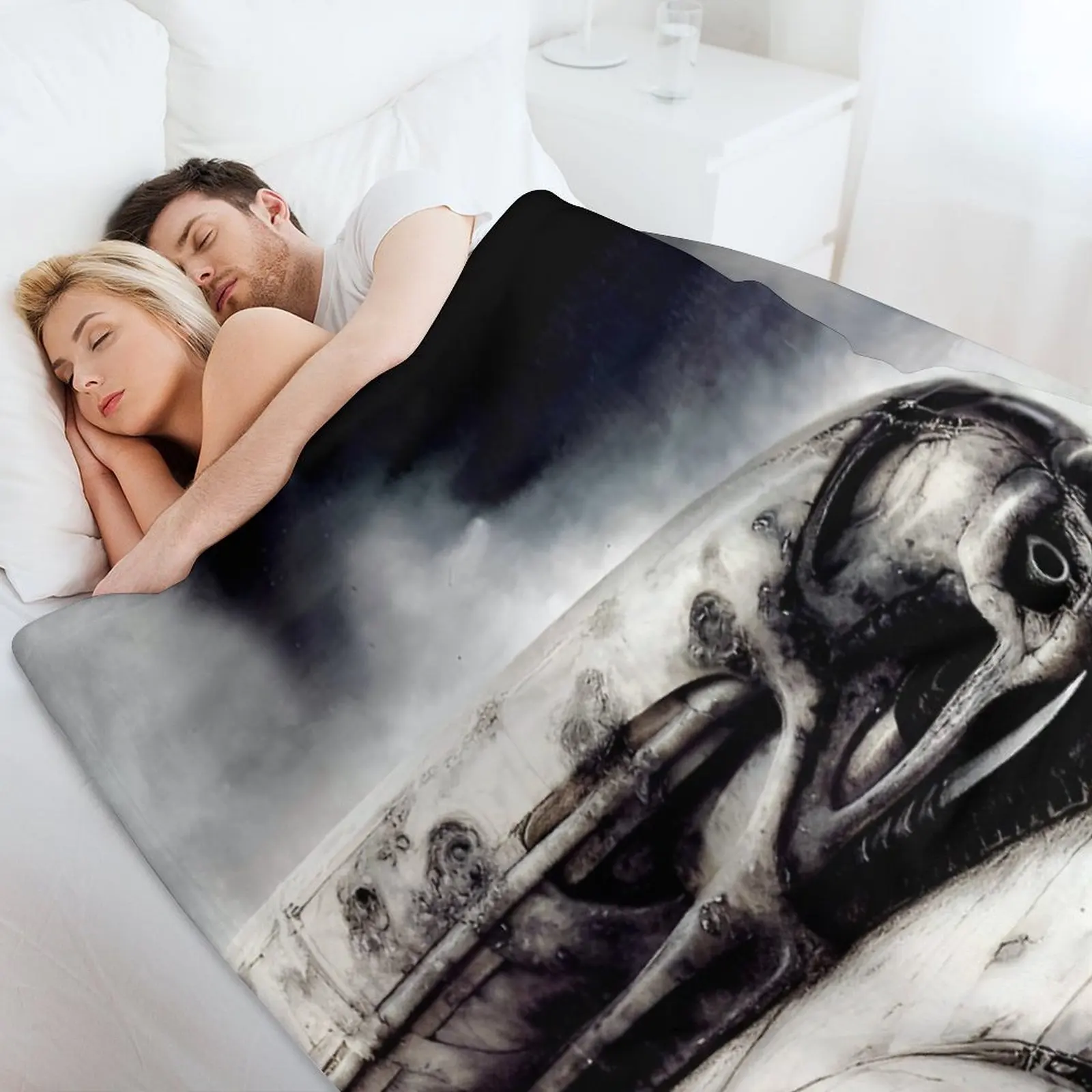 Одеяло с черепом HR Giger в стиле стимпанк диван для детских одеял