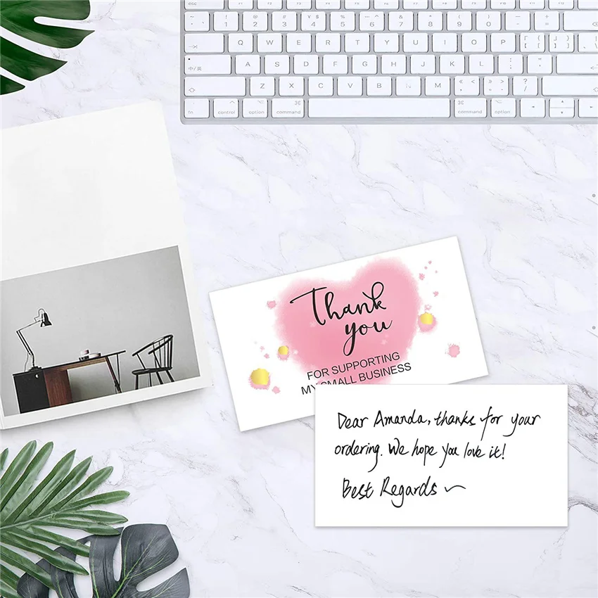 Розовый спасибо за то что поддерживали мои маленькие визитные открытки изящные