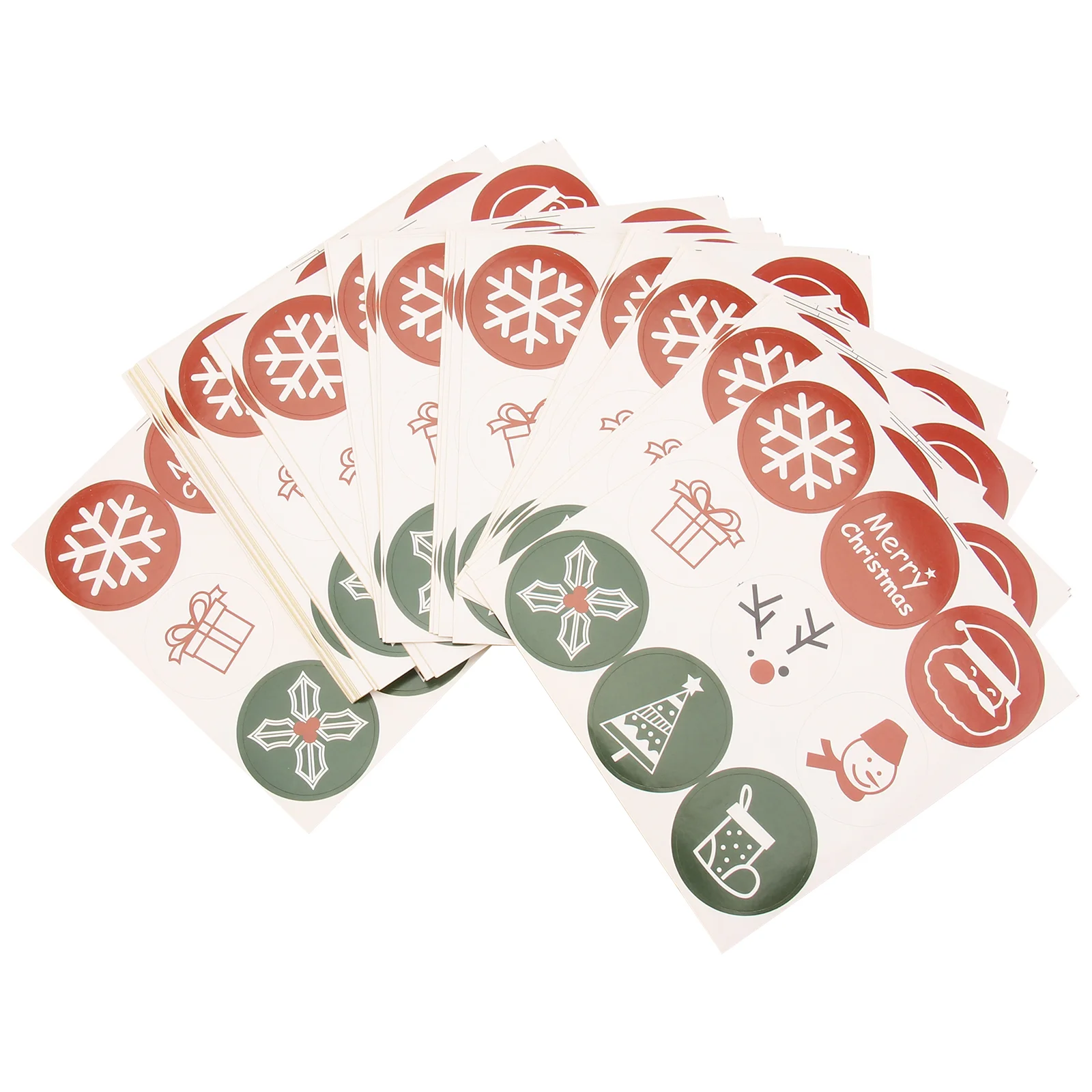 

Christmas Stickers Label Bag Sealing Envelope Round Merry Seal Baking Gift Labels