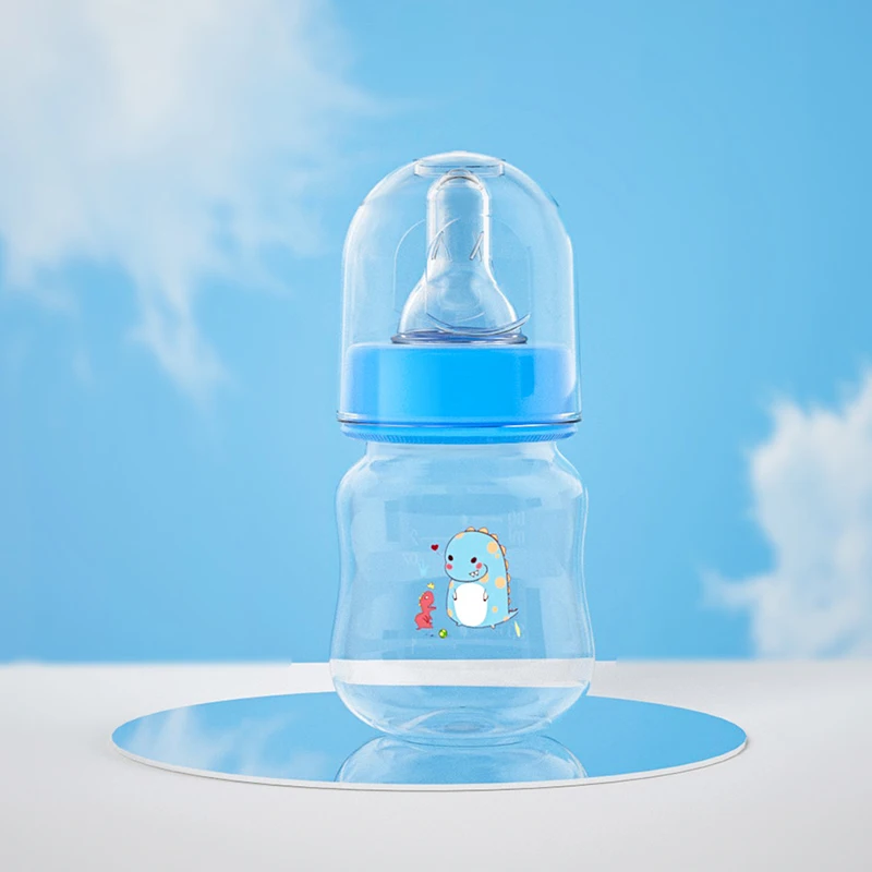 

60ML Mini Newborn Feeding Bottle Portable BPA Free Safe Infant Nursing Nipple Care Feeder Baby Fruit Juice Milk Bottles 1pc