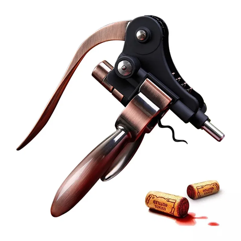 

Air Pump Wine Bottle Opener Safe Portable Stainless Steel Pin Cork Remover Air Pressure Corkscrew Kitchen Tools Bar Accessories