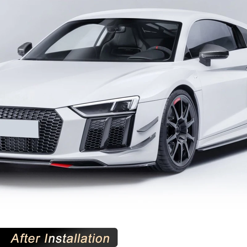 Передний бампер автомобиля боковые вентиляционные накладки для Audi R8 V10 Coupe