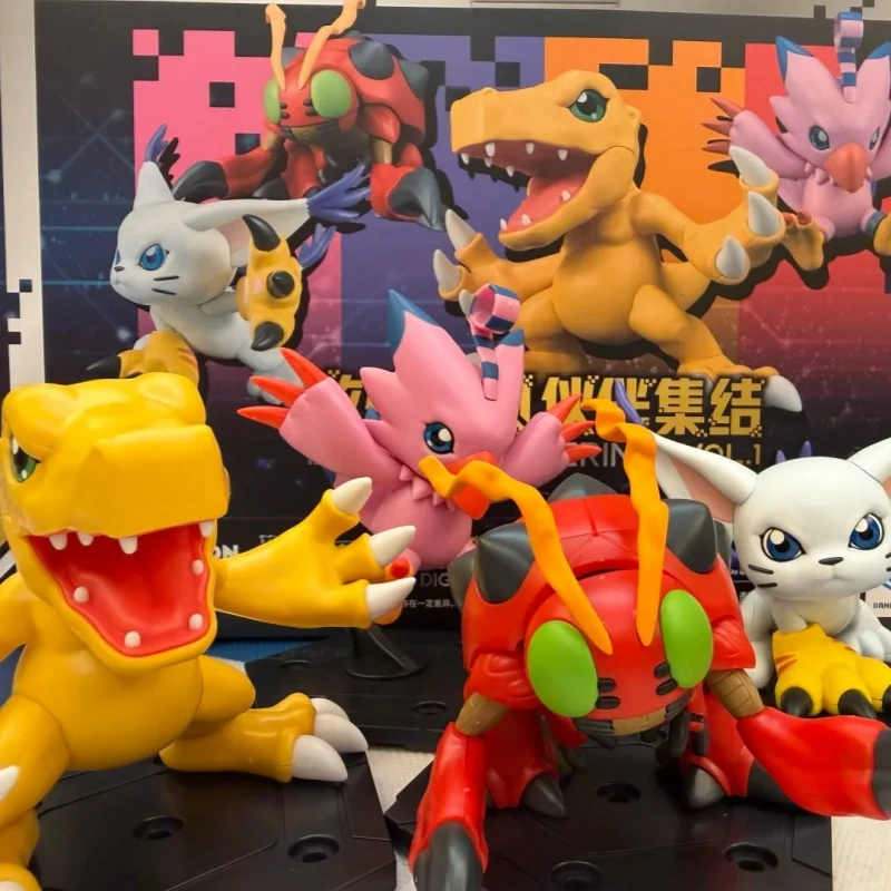 Фото Коллекционная аниме-фигурка Digimon Blind Box Vol 1, ПВХ, украшение для рабочего стола, подарок для взрослых коллекционеров аниме, в наличии №1