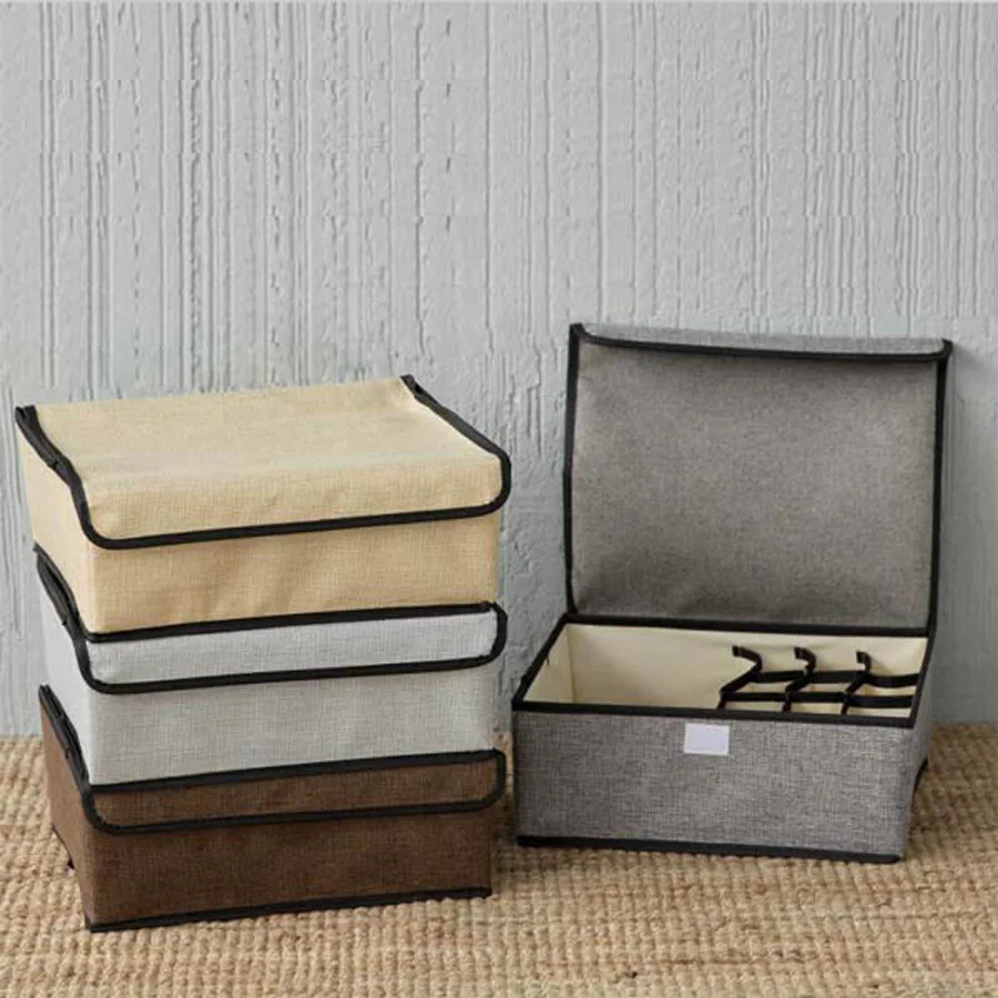 

New Multifunctional Underwear Underwear Storage Box Large Capacity Sorting Box Socks Underwear Compartment Storage Box Boutique