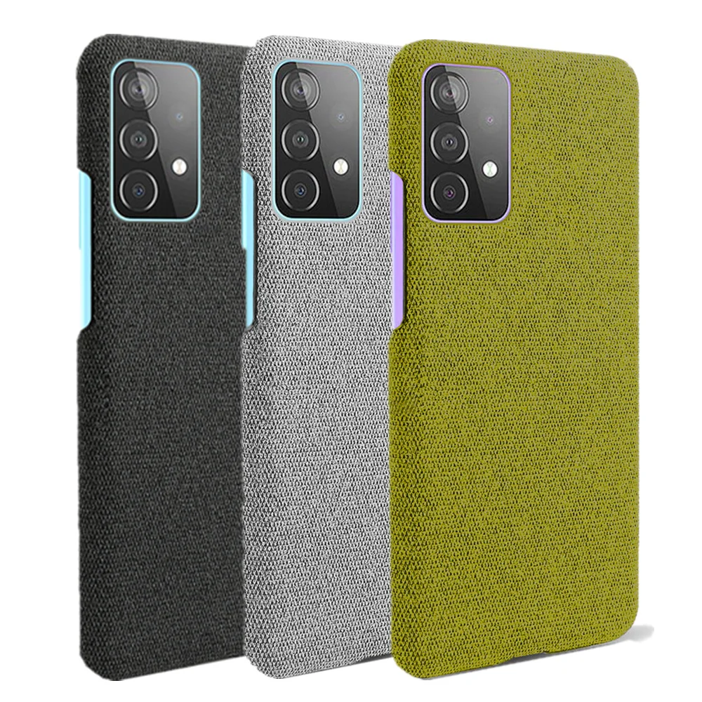 

For Samsung A53 5G Case Cloth Texture Fit Case Luxury Febric Coque For Samsung Galaxy A53 A73 A33 5G 2022 Funda A 53 33 73 Funda