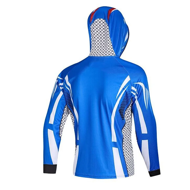 2024 Custom Outdoors Men Sublimation Printed Uv Protection Long Sleeve Fishing Hoodie Quick Dry Fishing Shirts enlarge