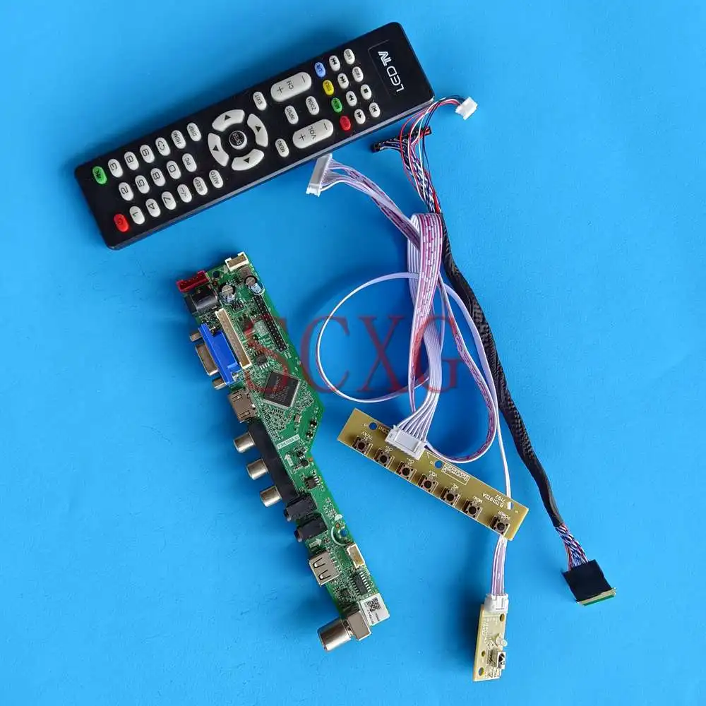 

For LTN156HT01-201 Display LCD Controller Board 15.6" 40 Pin LVDS 1920 1080 Analog TV Signal HDMI-Compatible VGA AV USB DIY Kit
