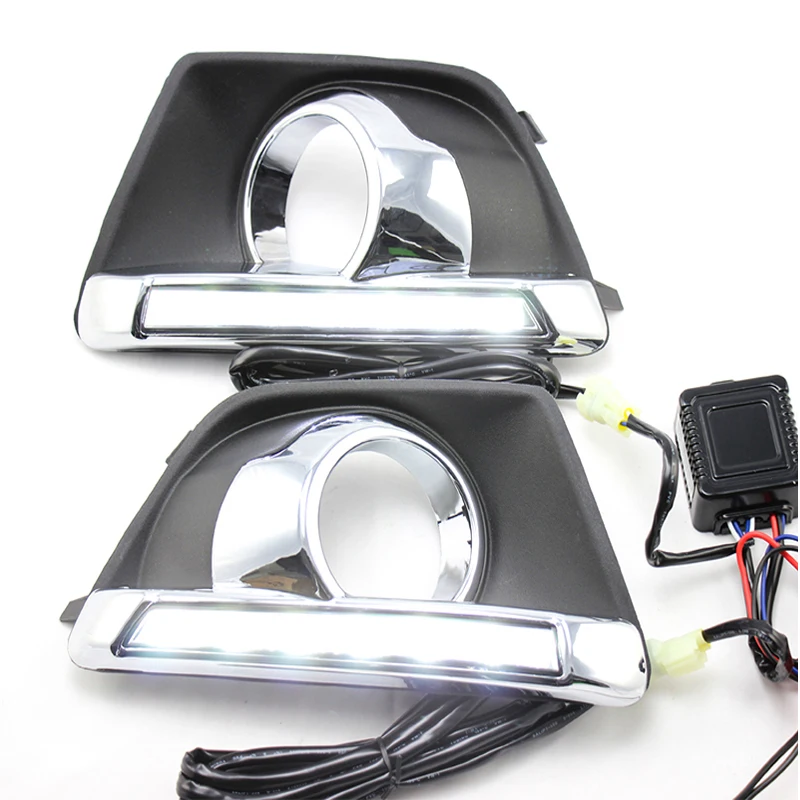 2 шт. для Ford Ecosport 2013-2017 6000K белый светильник Светодиодный дневной вождения бега DRL