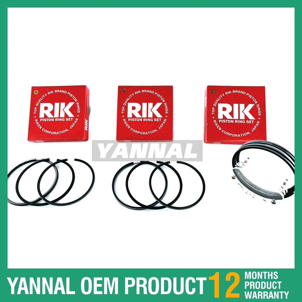 3TNE74 3D74 3D74E Комплект поршневых колец для двигателя Yanmar Экскаватор-погрузчик Komatsu
