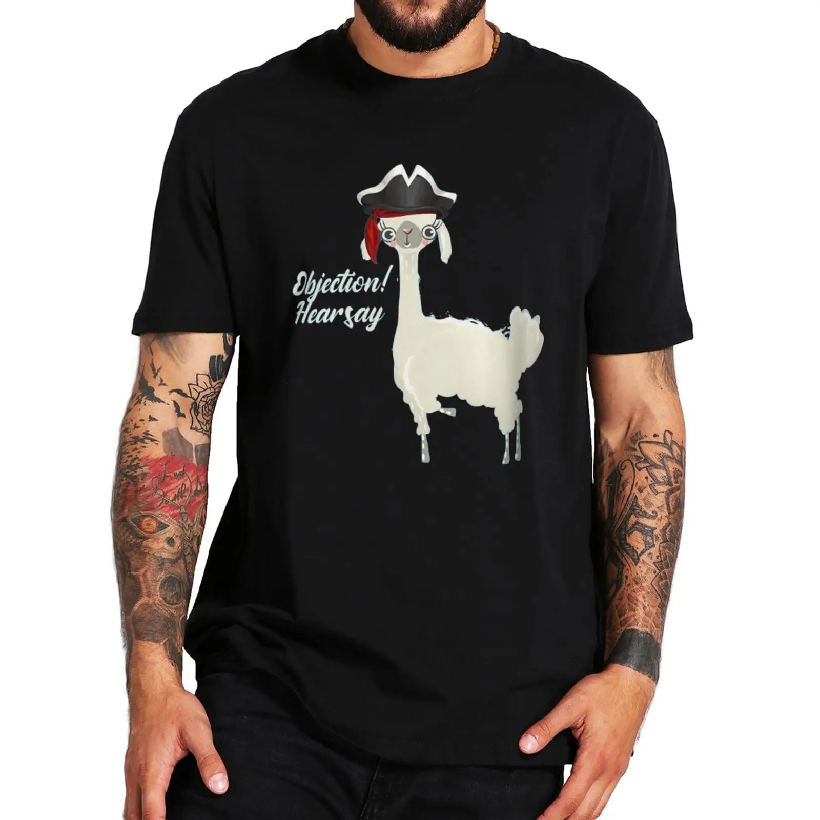 

Funny Alpaca Objection Hearsay Meme T Shirt 2022 Trending Cute Unisex Tshirt A Mega Pint Justice T-Shirts 100% Cotton EU Size