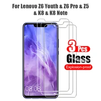 3pcs 9d tempered glass for lenovo z6 youth pro z5 k8 note screen protector hd film