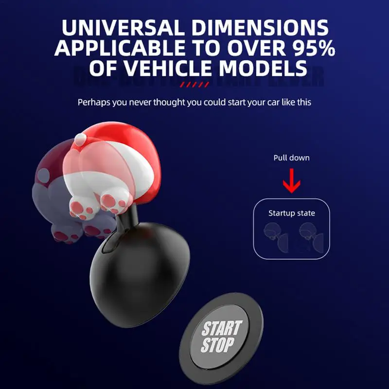 Кнопка запуска автомобиля пусковая кнопка мультяшный дизайн сплав декоративные