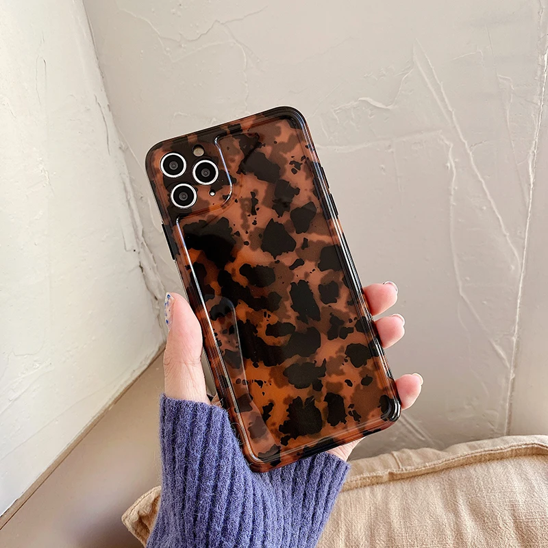 

Роскошный чехол с агатовым принтом черепахового цвета для iPhone 12 13 11 Pro Max XR X XS Max 7 8 Plus, мягкий силиконовый чехол-накладка