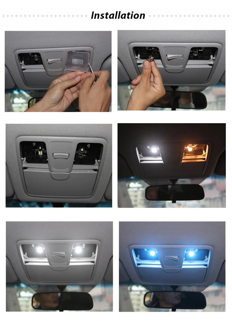 Canbus Interior Lighting LED Bulbs Kit Package For Buick Enclave 2008-Now Dome Reading Trunk Indoor Lamps Lights Car Accessories