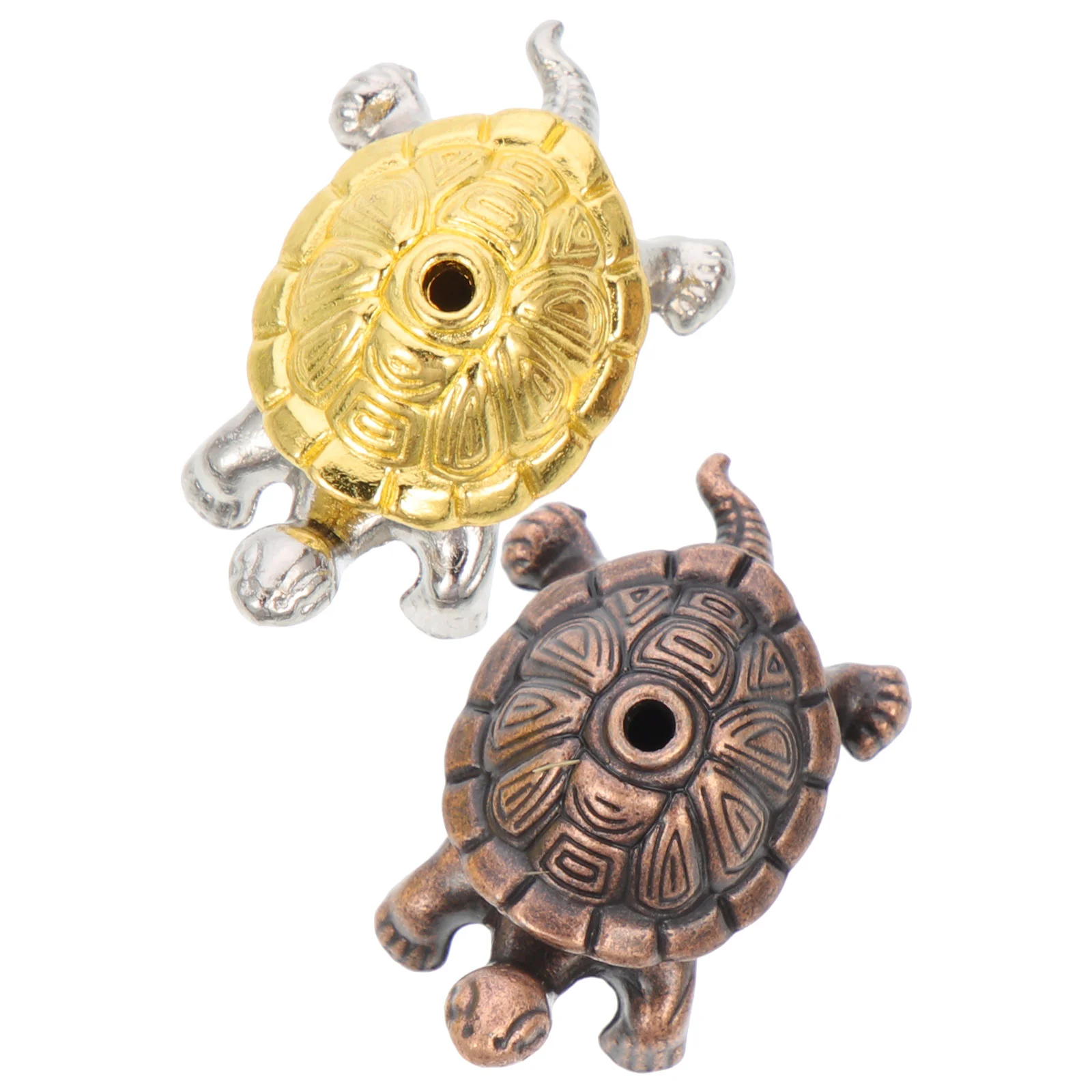 

2 Pcs Home Decor Snail Decor Animal Figures Statue Decor Animal Mini Sticks Alloy Animals Statue