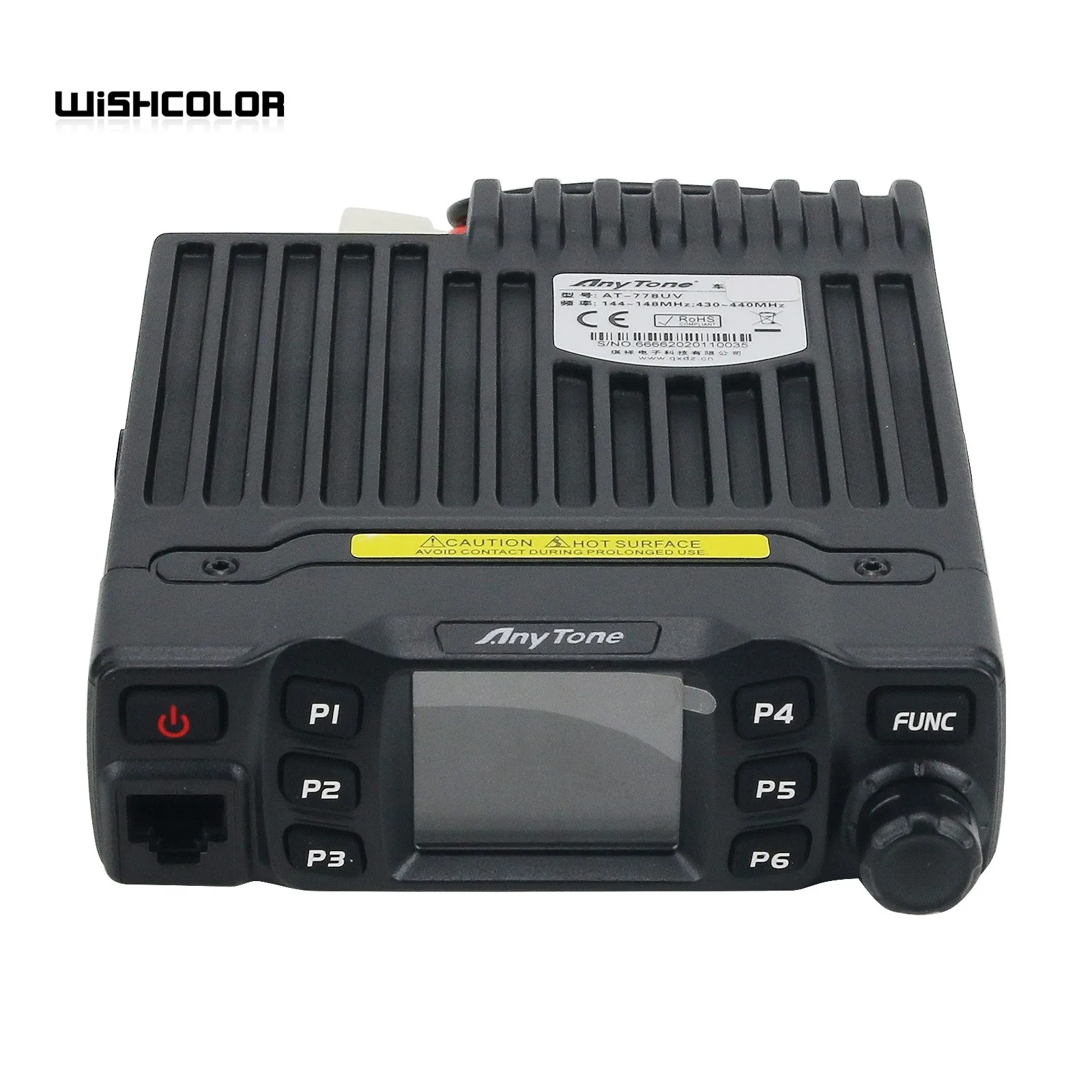 Wishcolor AnyTone AT-778UV Dual Band Transceiver Mini Mobile Radio 25W Amateur Radio Walkie Talkie 10KM