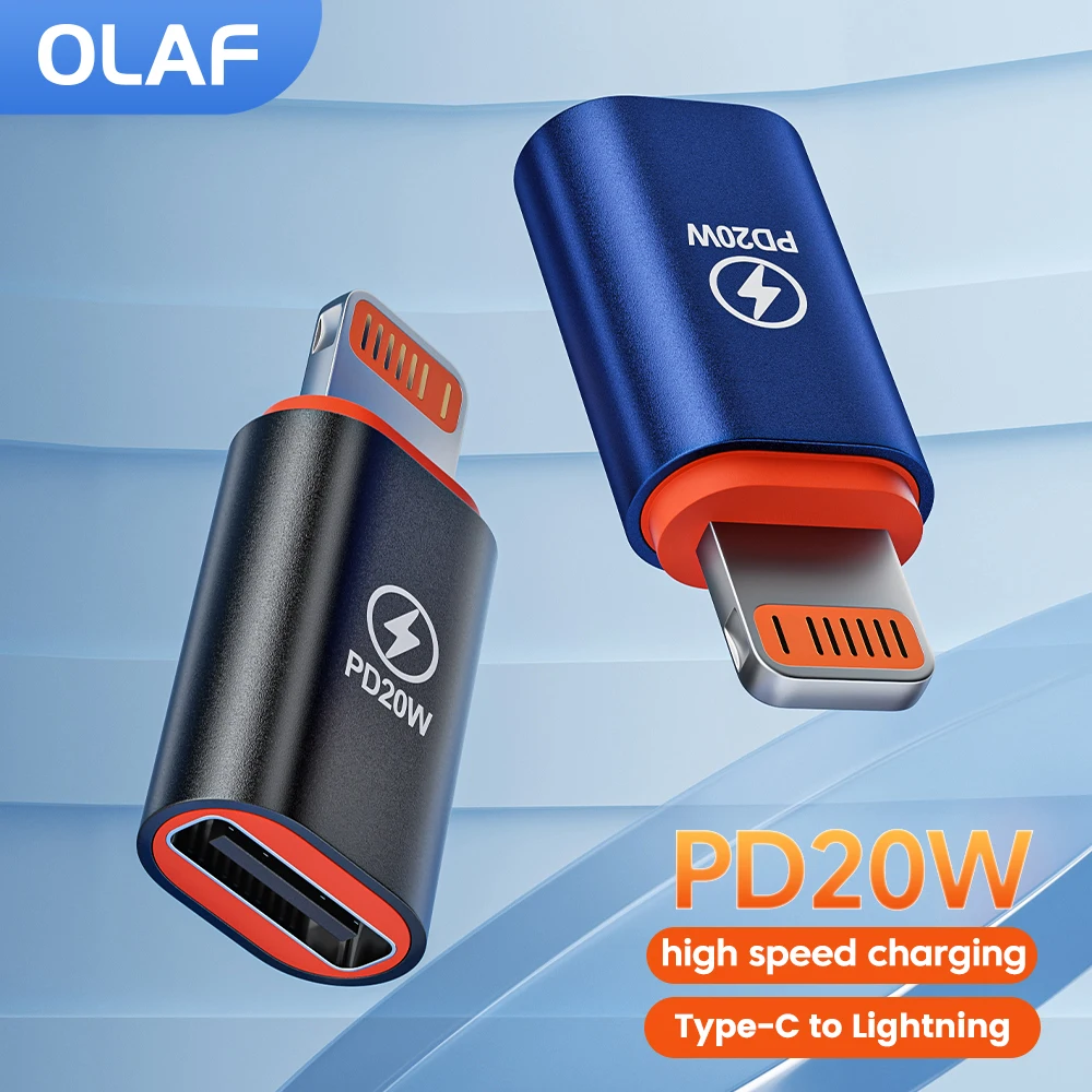 

Olaf PD 20W OTG Type C to Lightning Adapter Connector Fast Charging For iPhone 14 13 12 iPad USB C Female to IOS Male Converter