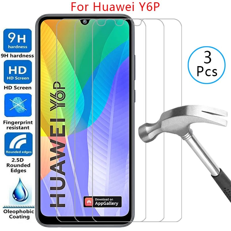 Защита экрана для huawei y6p защитное закаленное стекло на huaweiy6p y 6 p y6 пленка телефона