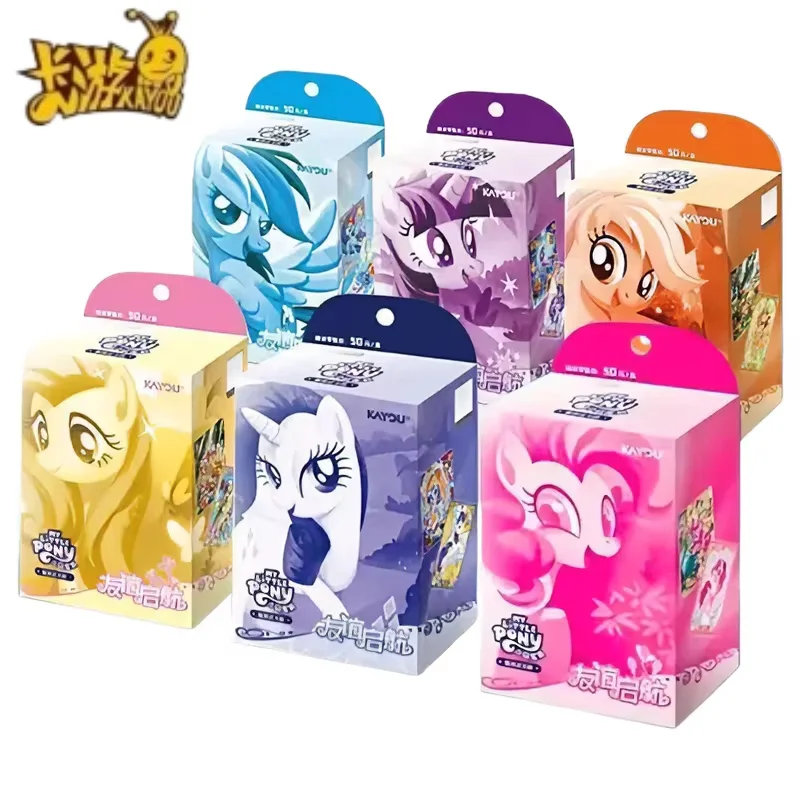 Фото KAYOU Оригинальная Новая Коллекционная Карточная Игра My Little Pony Qiji Zonghua: Предварительно Сформированные Боевые Карты TCG, Аниме-Мерч, Коллекционные Подарки №1