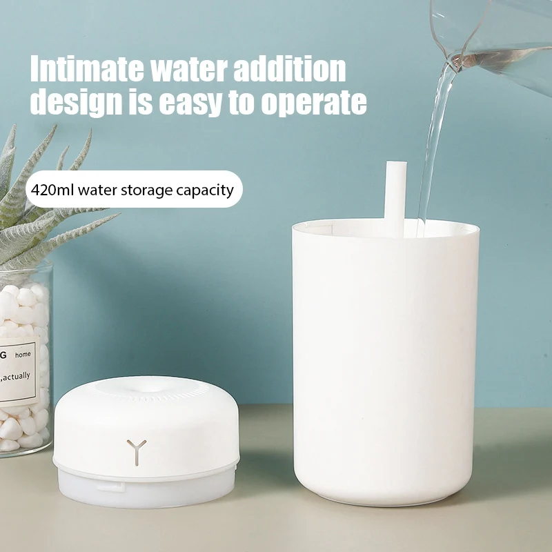420ml Portable Intelligent Humidifier For Home Fragrance Oil USB Aroma Diffuser Mist Maker Quiet Diffuser Machine for Home Car