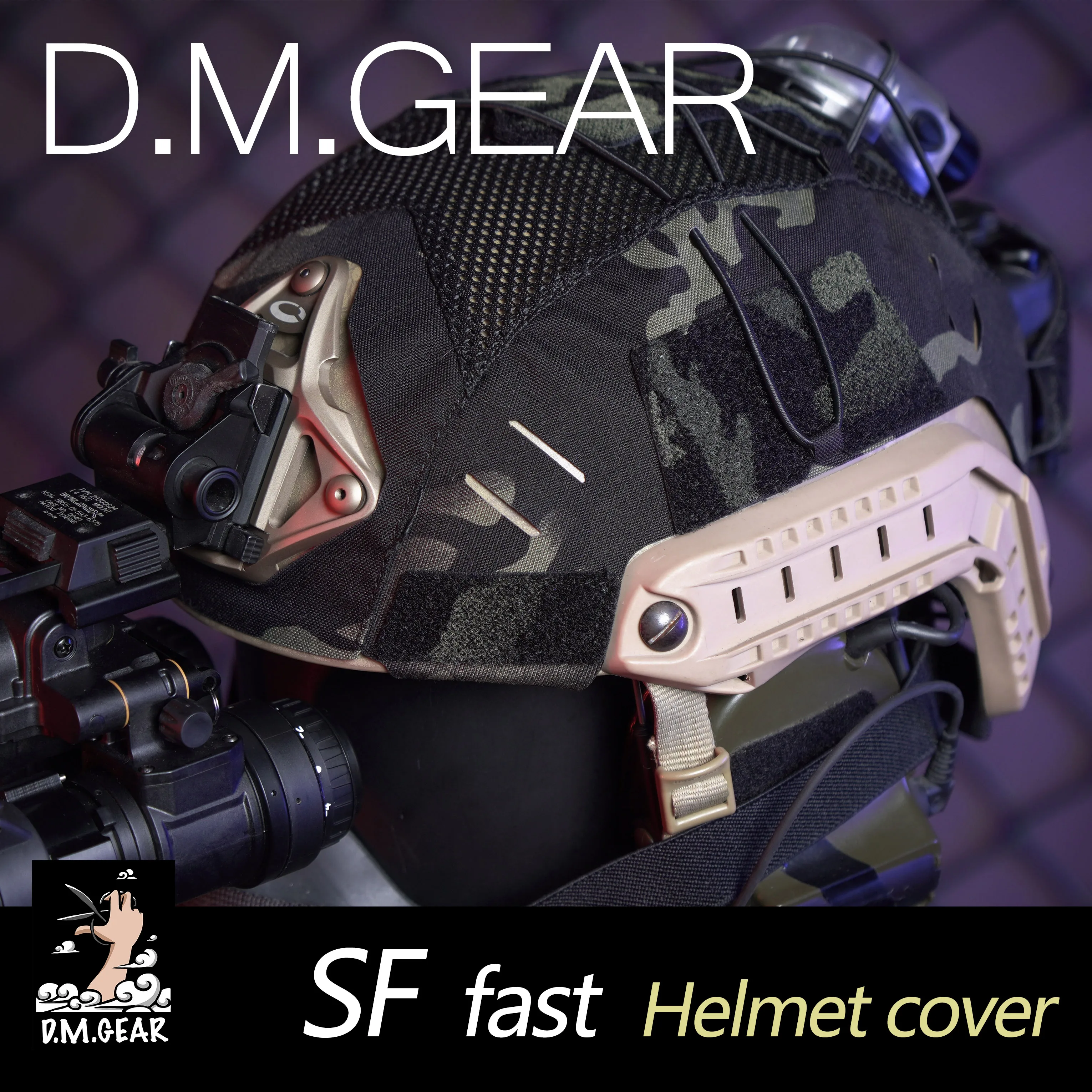 

DMGear Molle Tactical Maritime Helmet Cover FMA TMC SF MARITIME Fast Hunting Tactical Military Helmet Protective Cover Airsoft