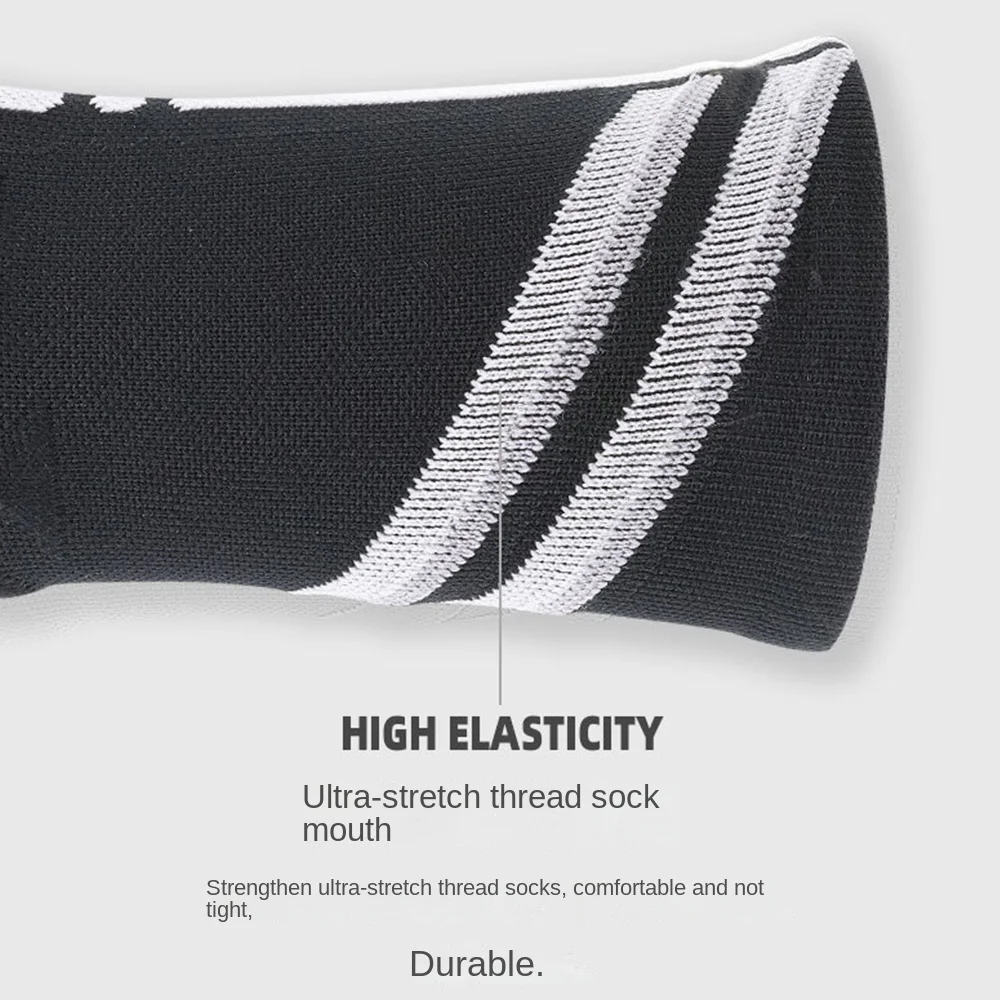 Winter Shock Absorption Compression Basketball Men's Training Sock Professional Sports Breathable Sweat-absorbent Towel Socks