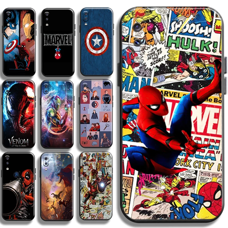 

Marvel Avengers Spiderman For Samsung Galaxy A20 A20S Phone Case Back Cover Full Protection Coque Cases Black Funda Shell