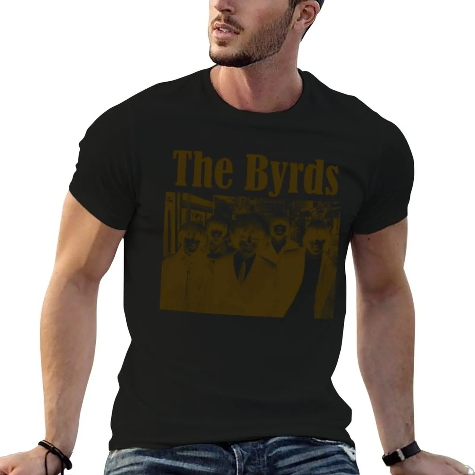 Футболка The Byrds рубашка на заказ футболки с аниме мужская футболка короткими