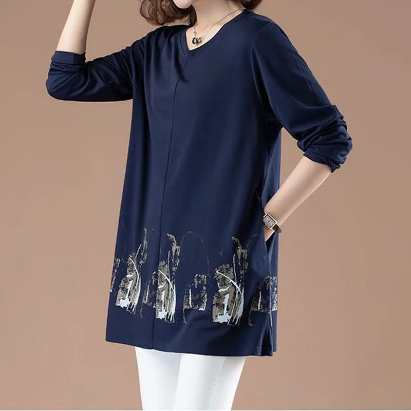 Женская однотонная футболка с длинным рукавом