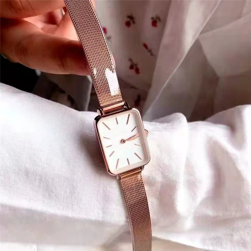 New QUADRO PRESSED EMERALD Watch For Women montre femme Fashion Daniel Wristwatch 26mm Quartz Women Watches reloj mujer Best Gif enlarge
